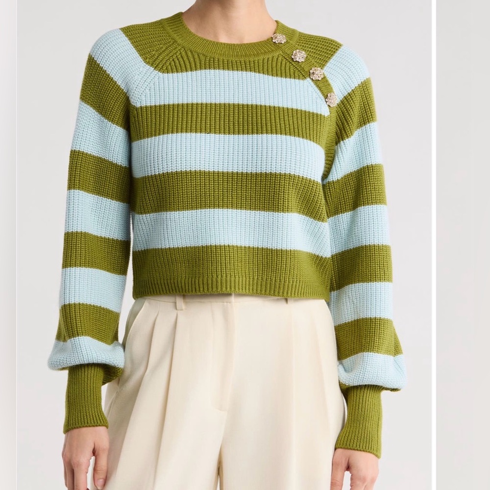 NWT Keren Button Shoulder Sweater
